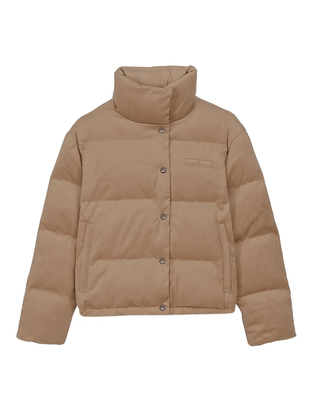 

Стеганая куртка с нашивкой-логотипом Rethinkit Studios, коричневый