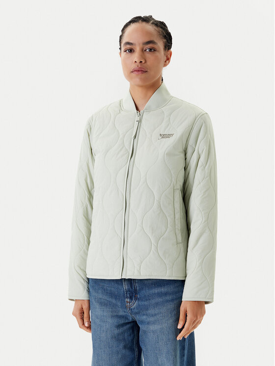 

Переходная куртка стандартного кроя DW0DW20962 Tommy Jeans, зеленый