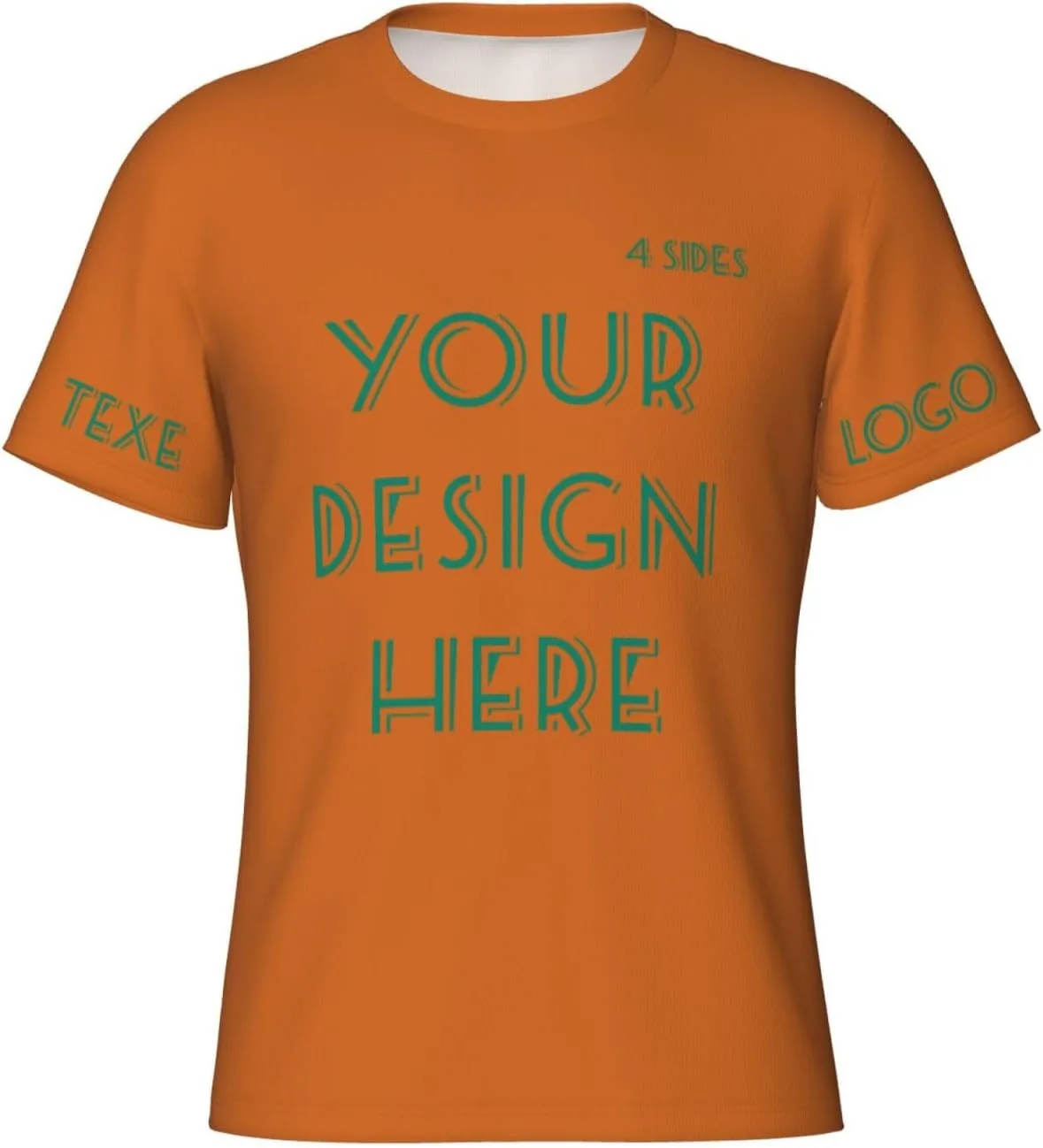 

Футболка Custom с принтом на 4 сторонах