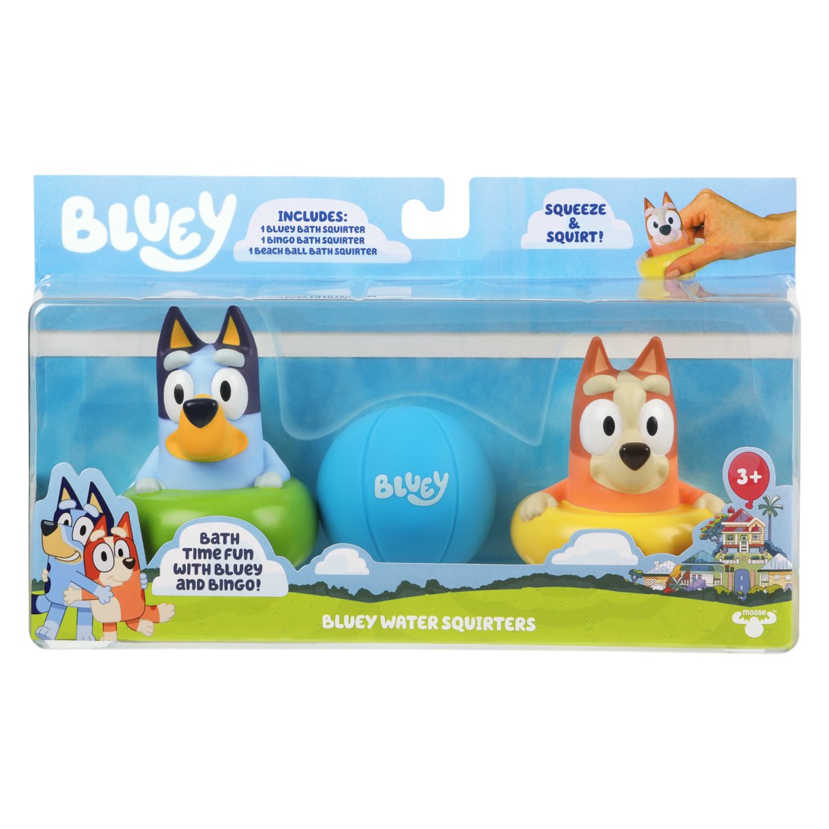 

Фигурки для ванны Bluey, 3 упаковки Moose