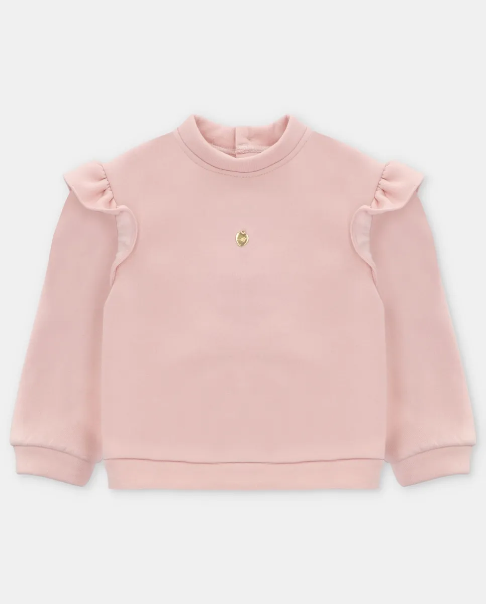 

Свитшот для малыша с круглым вырезом, розовый Martín Aranda