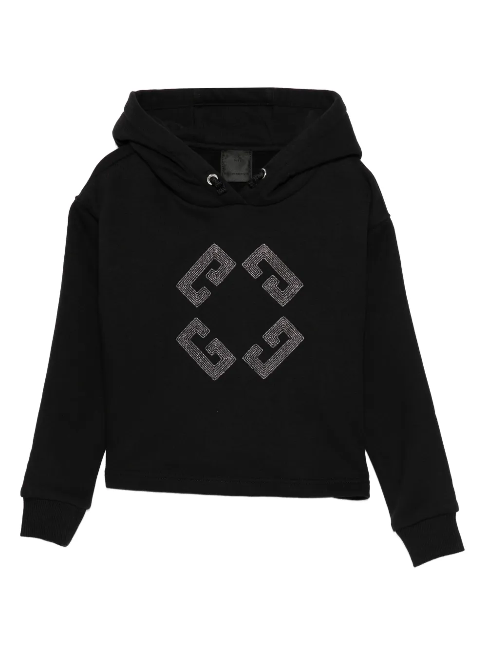 

Худи с кристаллами Givenchy Kids, черный