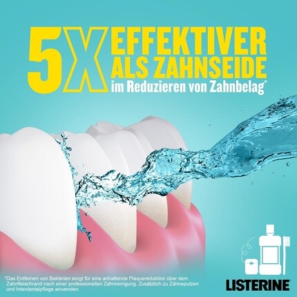 Мягкий антибактериальный ополаскиватель для полости рта Cool Mint 1000 мл Listerine — фото 2