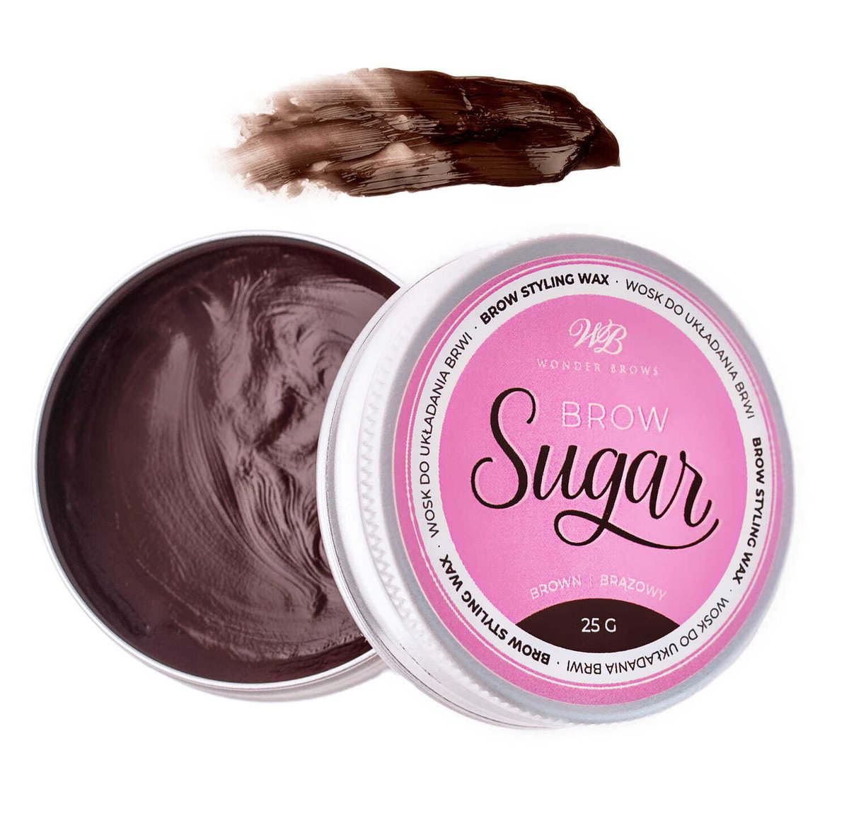 

Wonder Lashes, Воск для укладки бровей, Brow Sugar коричневый, 25 г Inna marka