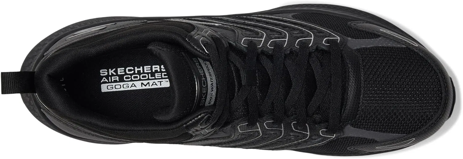 Кроссовки Skechers Herren Go Run Consistent 2.0 100% WaterproofSneaker, Black Leather Textile — фото 2