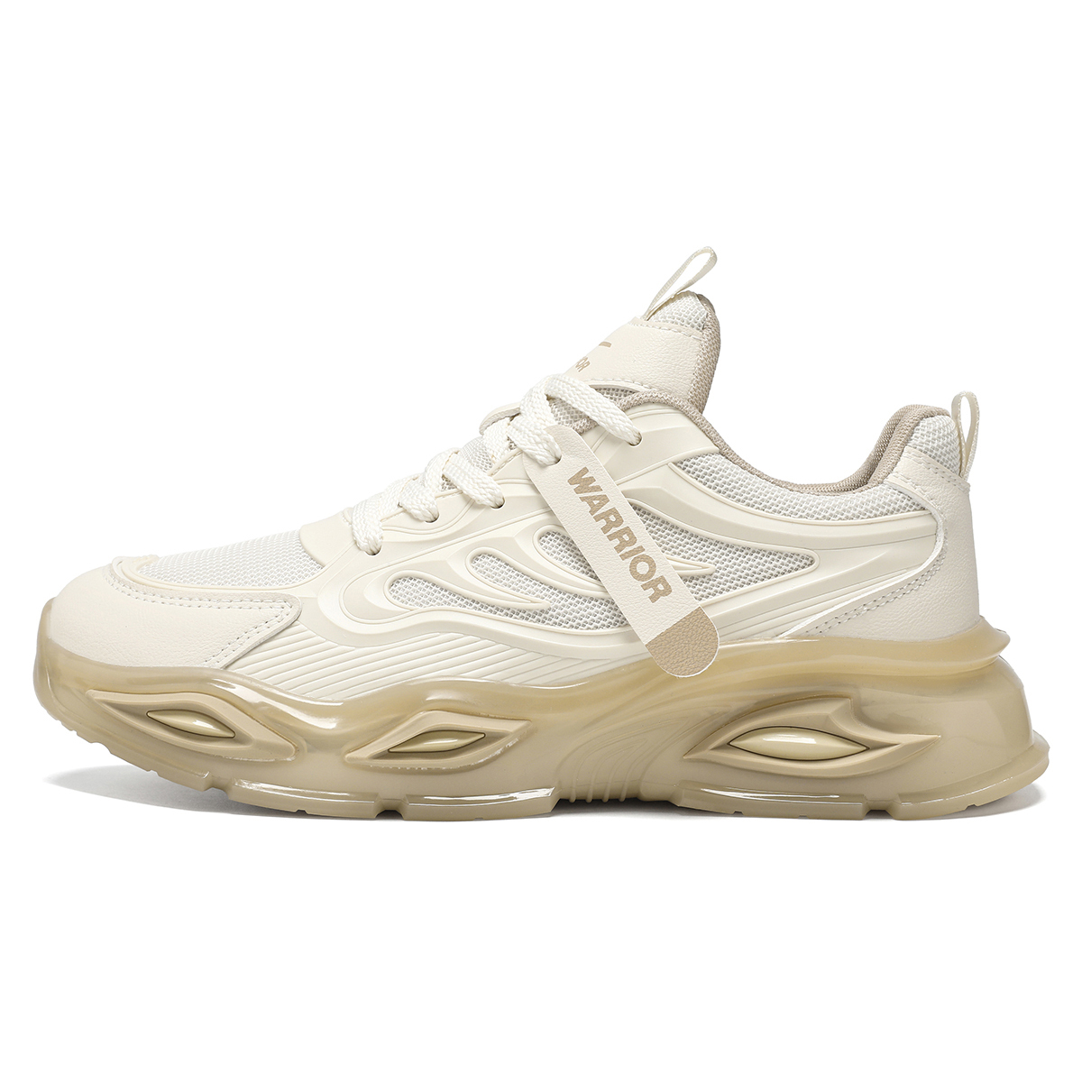 

WARRIOR Мужские массивные кроссовки низкие белый/темно-синий/бежевый/хаки/черный - бежевый/хаки, цвет Beige/Khaki