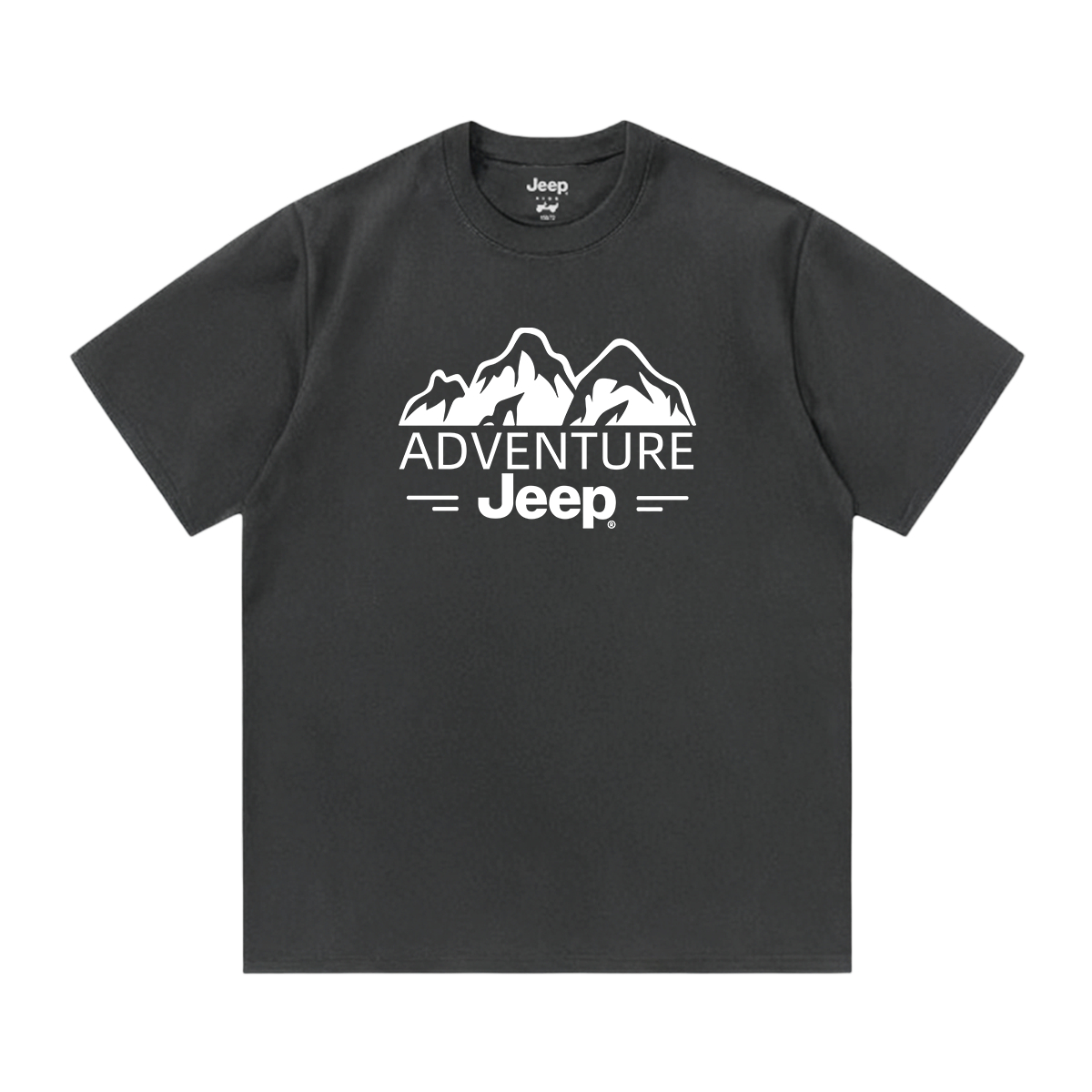 

Футболка с круглым вырезом для школьников Jeep, темно-серый