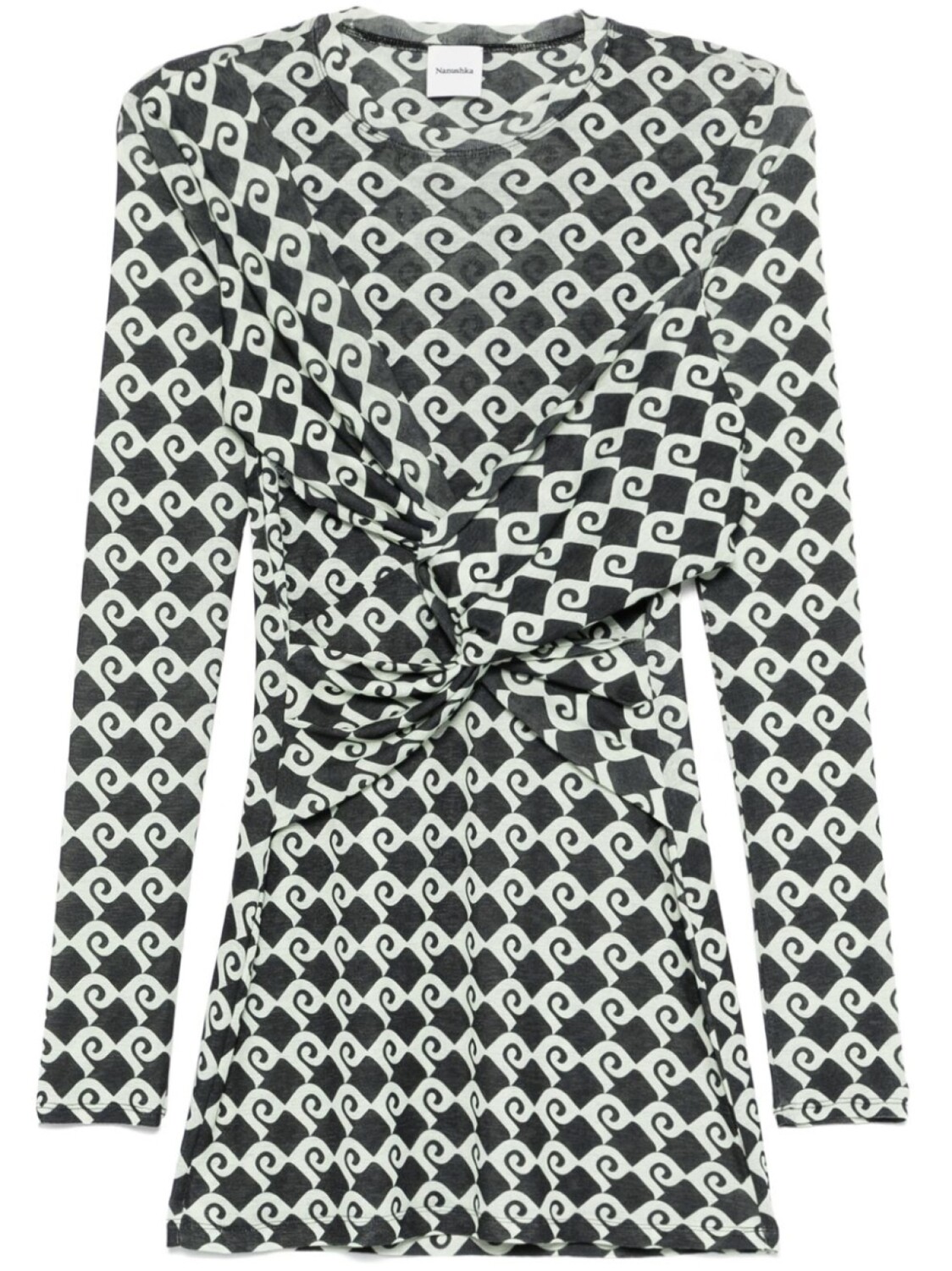 

Nanushka платье мини Hestia, зеленый