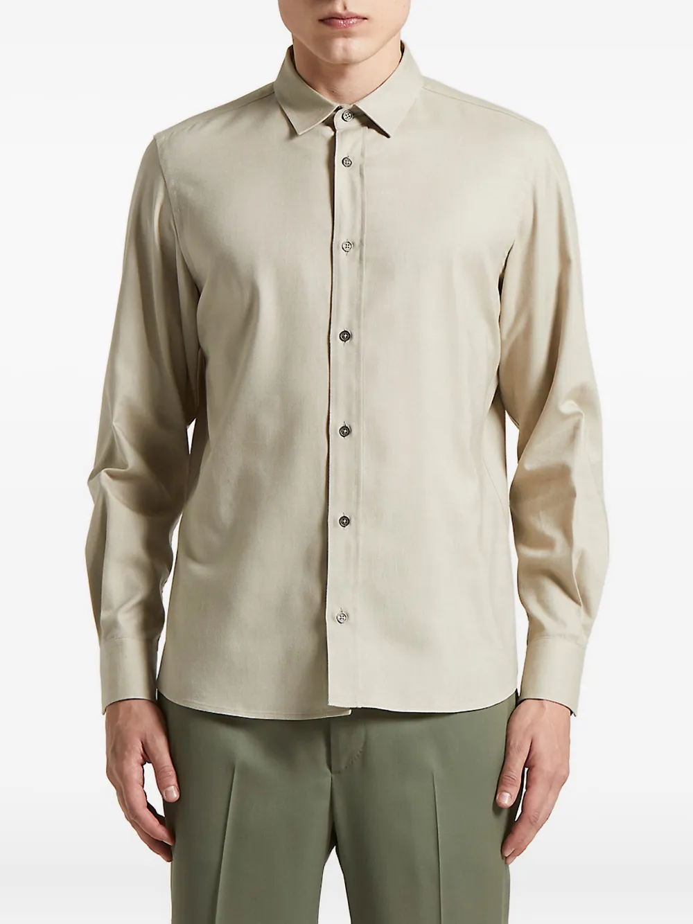 

Рубашка с длинными рукавами Peserico, нейтральный