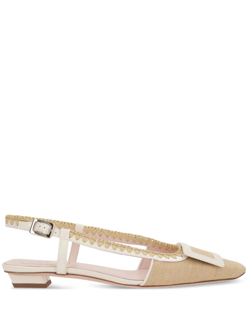 Туфли Belle Vivier с ремешком на пятке Roger Vivier, нейтральный