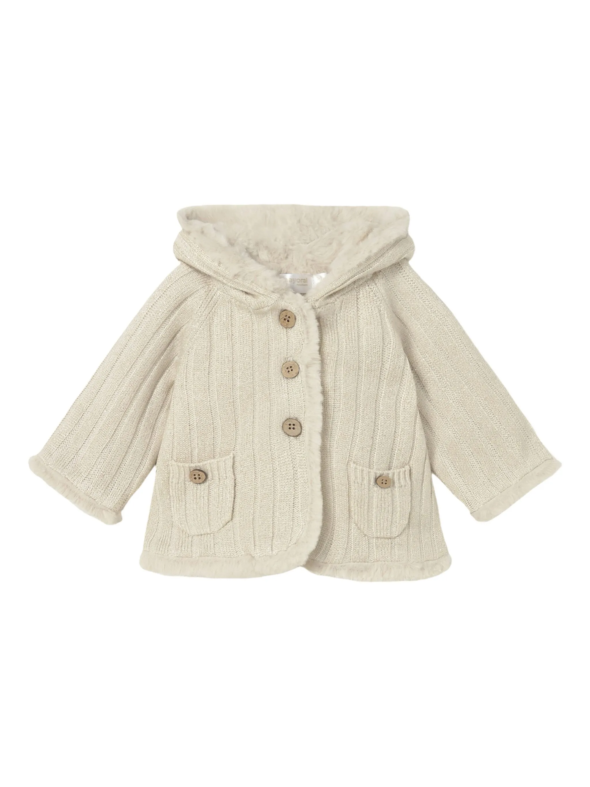 

Куртка с капюшоном и искусственным мехом Mayoral, нейтральный