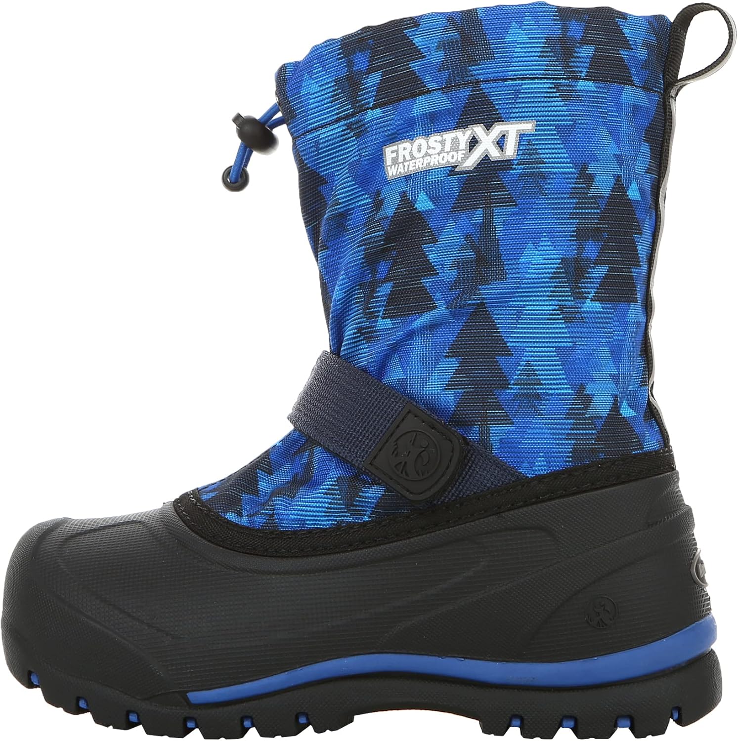 Детские зимние сапоги Northside Kids Frosty XT с водонепроницаемой утепленной подкладкой - герметичные швы, теплая подкладка, отражающие элементы, протектор для сцепления, черный/синий/темно-синий — фото 2