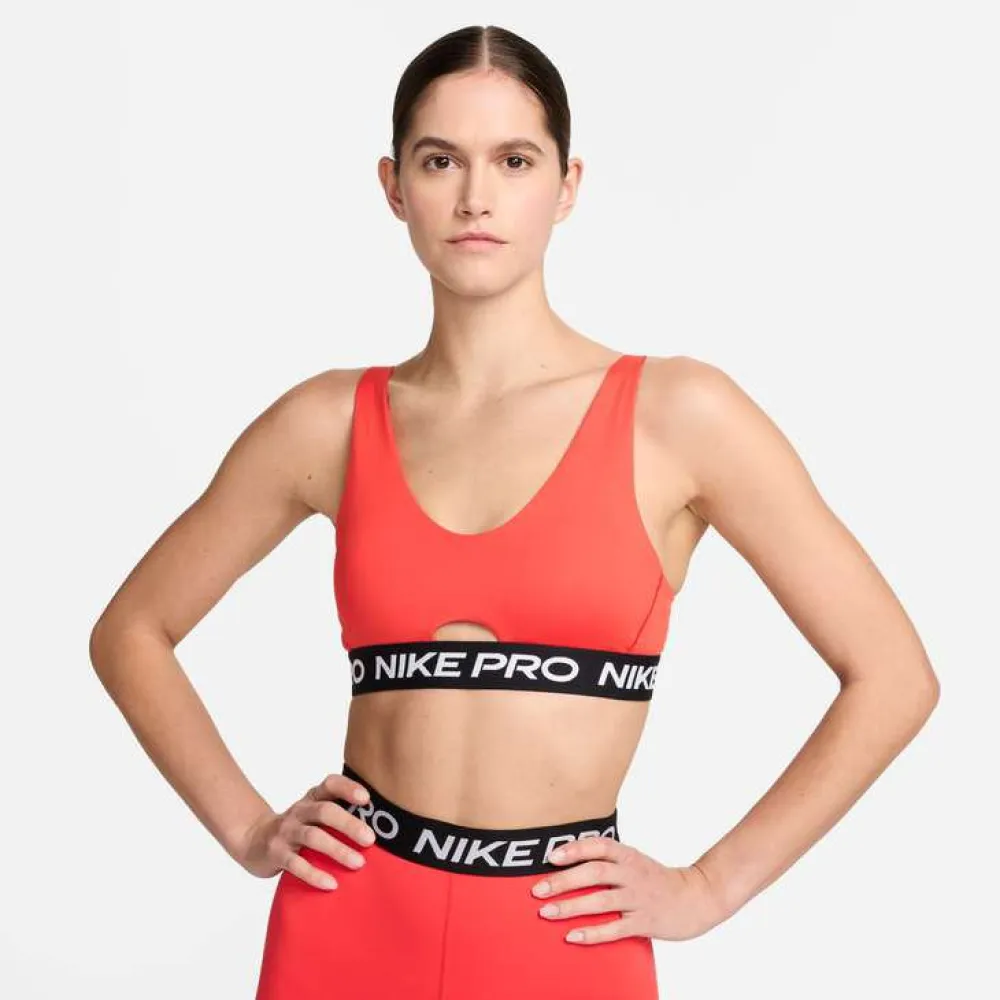 

Спортивный бюстгальтер Nike Pro Indy Plunge, красный