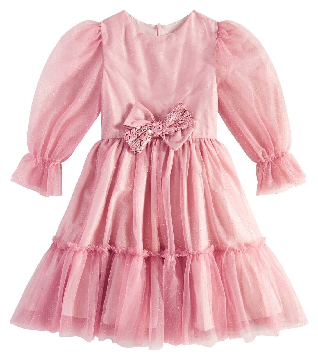 

Платье из блестящего тюля с бантом Patachou, цвет quartz pink
