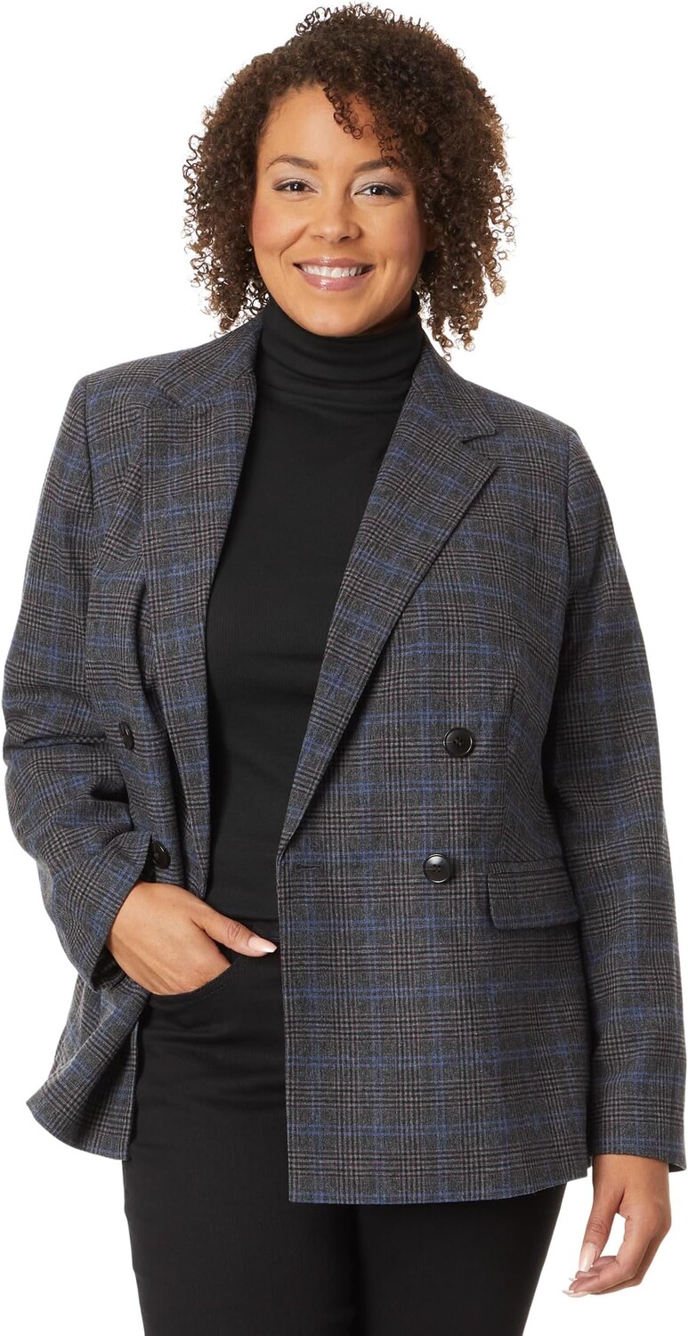 

Блейзер Madewell The Plus Rosedale Blazer in Plaid, цвет Kyle Mini Glen Plaid