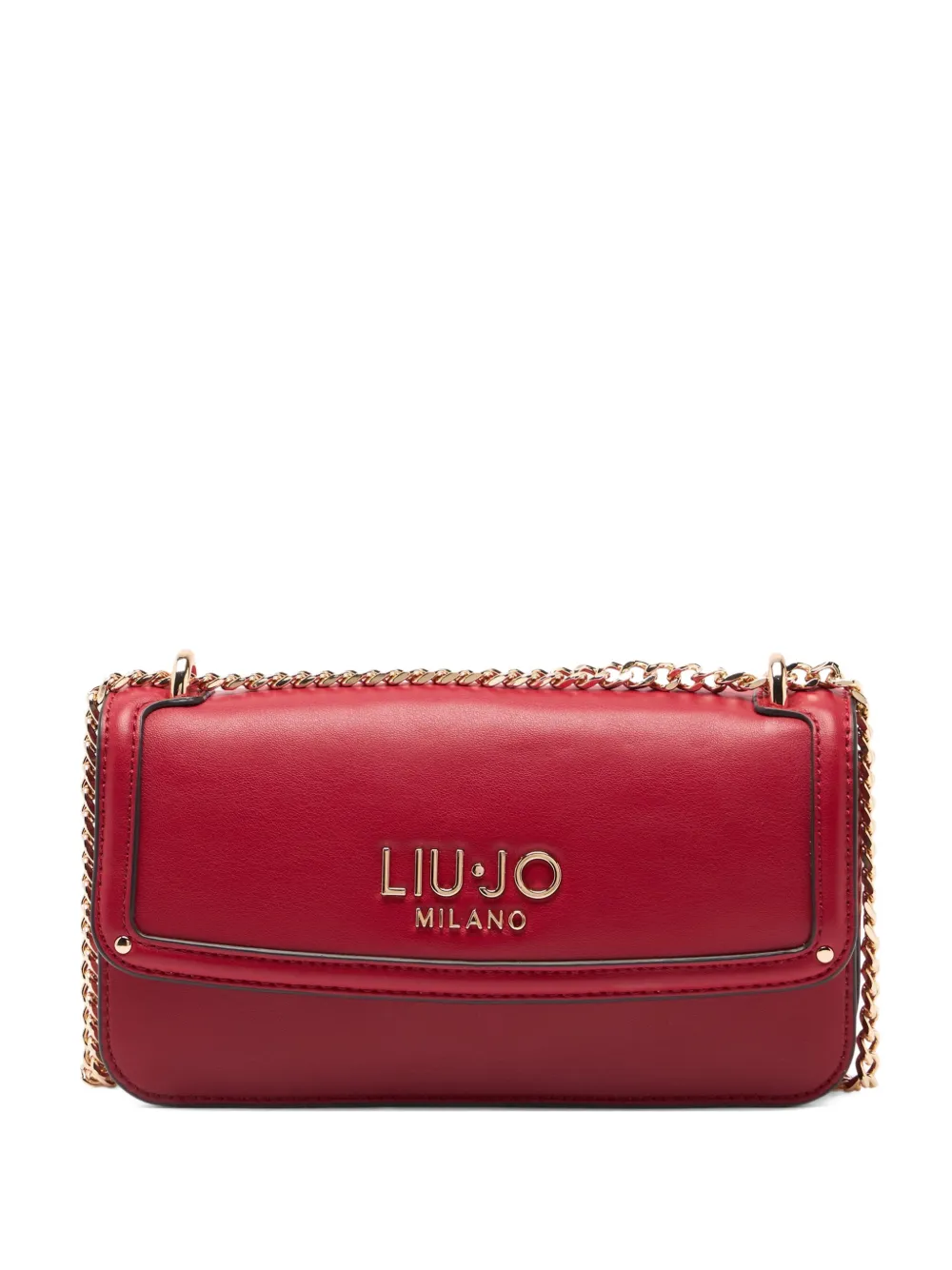 

Сумка-сэтчел с маленьким логотипом и цепочкой Liu Jo, красный
