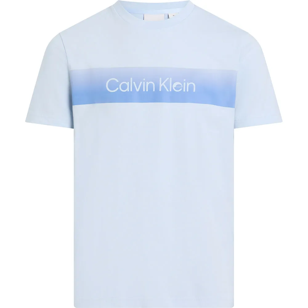 

Футболка с коротким рукавом Calvin Klein Linear Chest Logo, синий