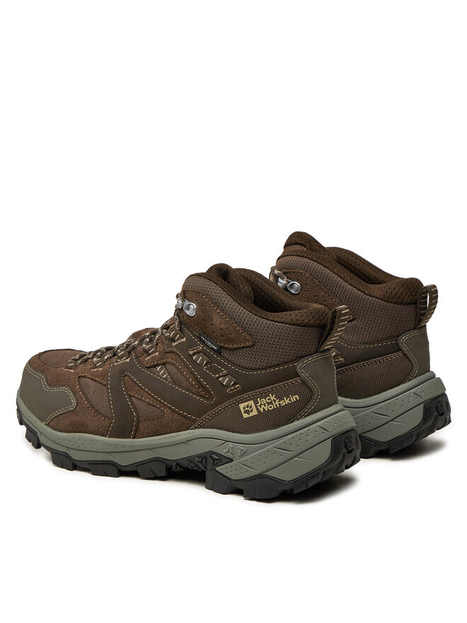 Треккинговые ботинки Jack Wolfskin Vojo Tour Lt Texapore Mid M A62074, коричневый — фото 3