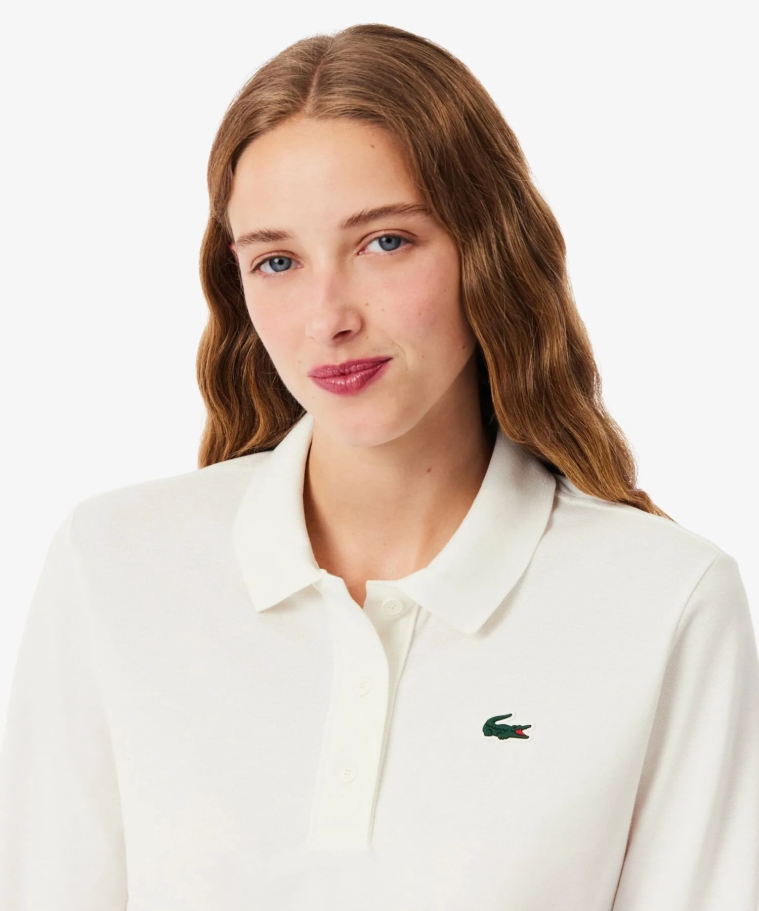 Футболка-поло LACOSTE для гольфа White, терморегуляция, защита от УФ — фото 2
