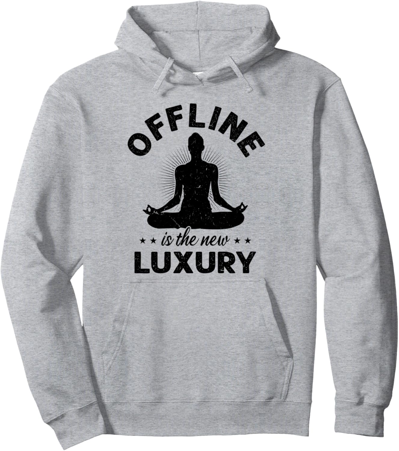 

Избавьтесь от хлама, откажитесь от социальных сетей, цифровой детокс, толстовка Digital Detox Design, серый