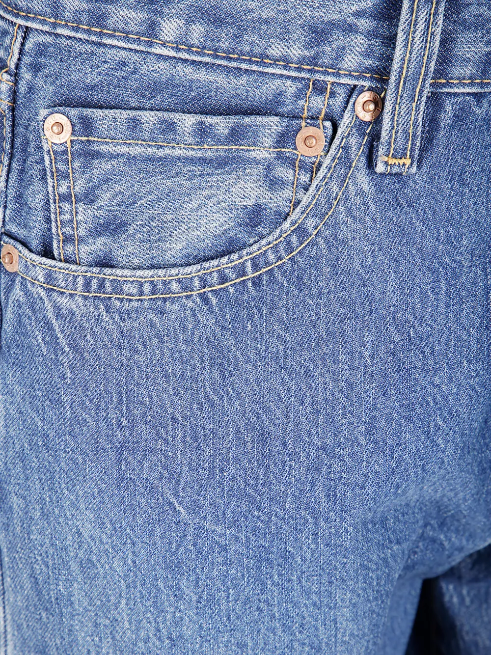 501 джинсы прямого кроя на пуговицах Levi's, синий — фото 3