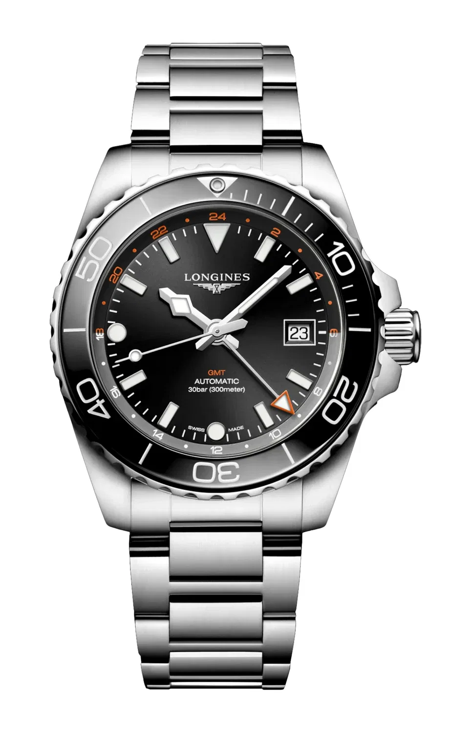 HYDROCONQUEST GMT 41 ММ - L3.790.4.56.6 LONGINES, золотой