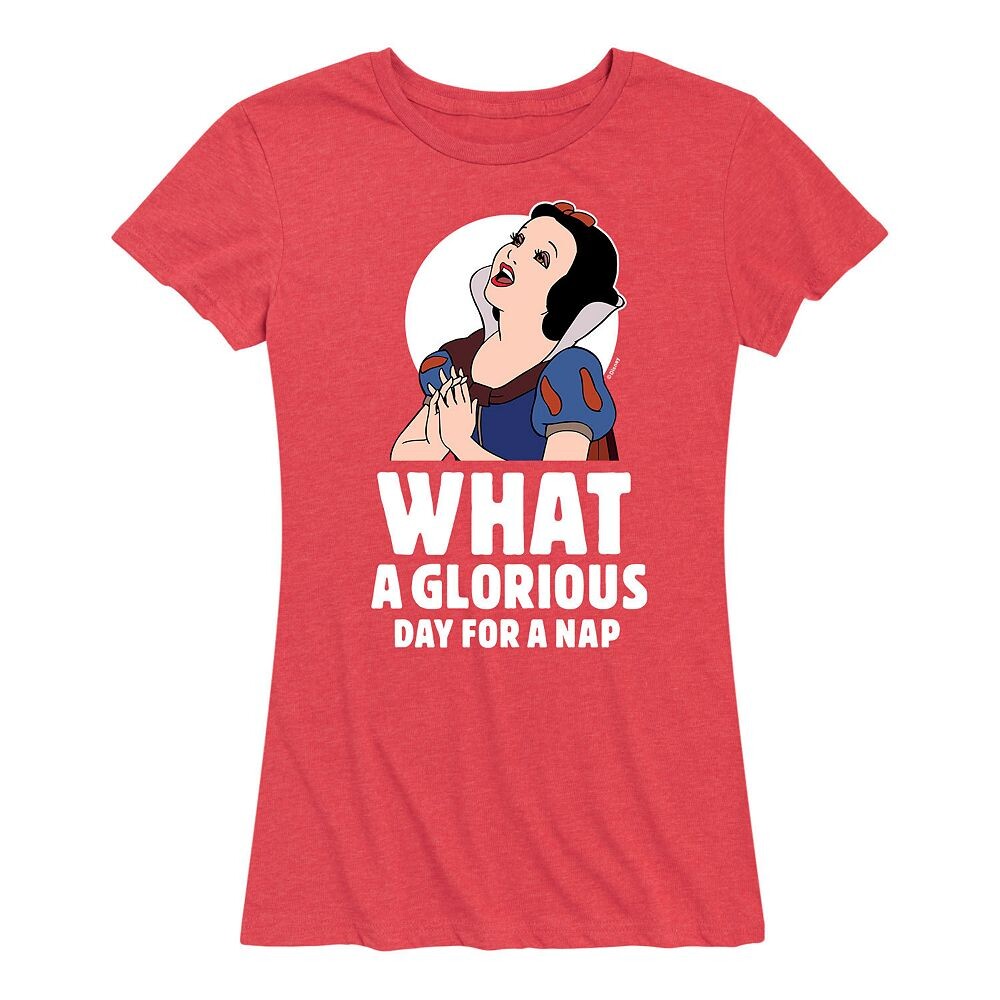 

Женская футболка с рисунком Disney Princess Snow White, цвет Heather Red