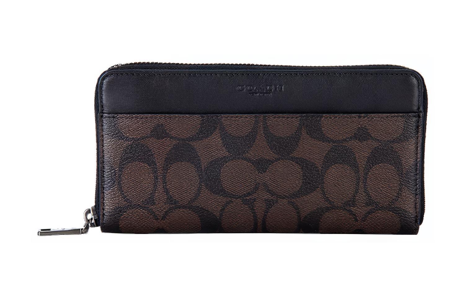 

COACH Бумажник Accordion из ПВХ для мужчин, коричневый