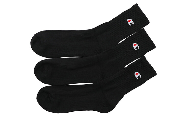 

Носки Champion унисекс до середины икры, цвет Black (3 doubles)