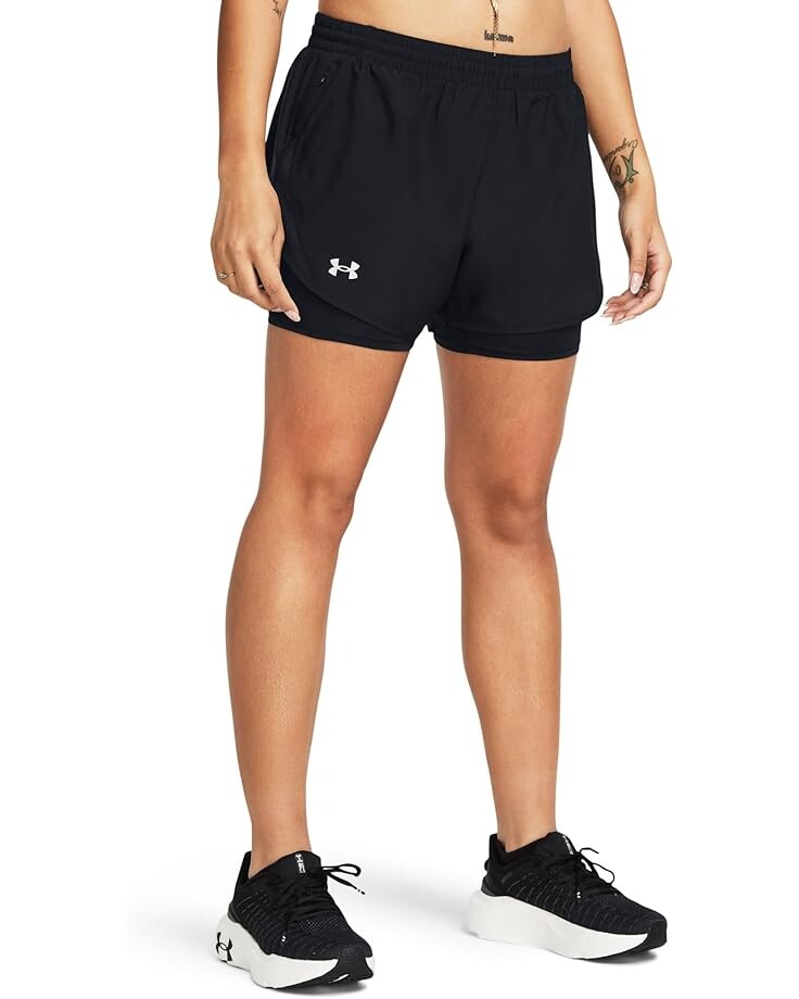 

Шорты Under Armour Fly By 2-in-1, цвет Black/Black/Reflective