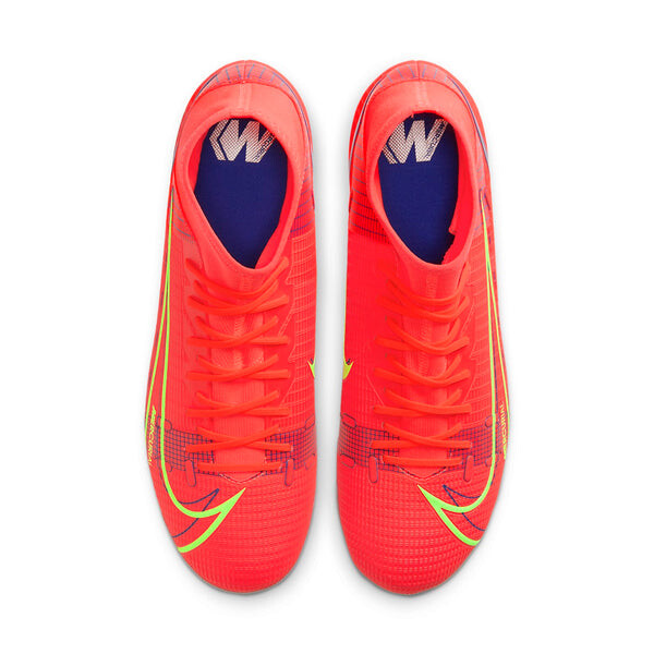 Кроссовки mercurial superfly 8 academy ag искусственная трава Nike, красный — фото 2