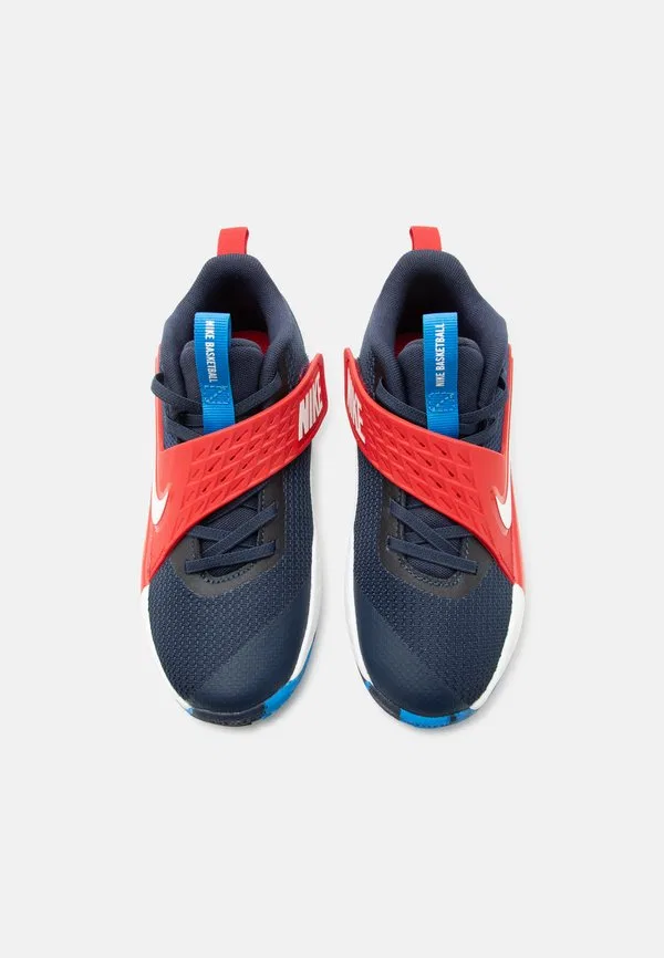 Баскетбольные кроссовки team hustle Nike Performance, Navy/Sail/University Red/Photo Blue — фото 4