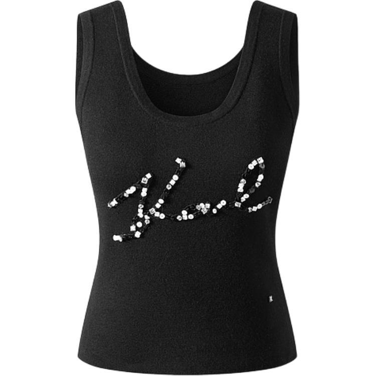 

Футболка-майка KARL LAGERFELD SS24 женская черная KARL LAGERFELD / Karl Lagerfeld Jeans