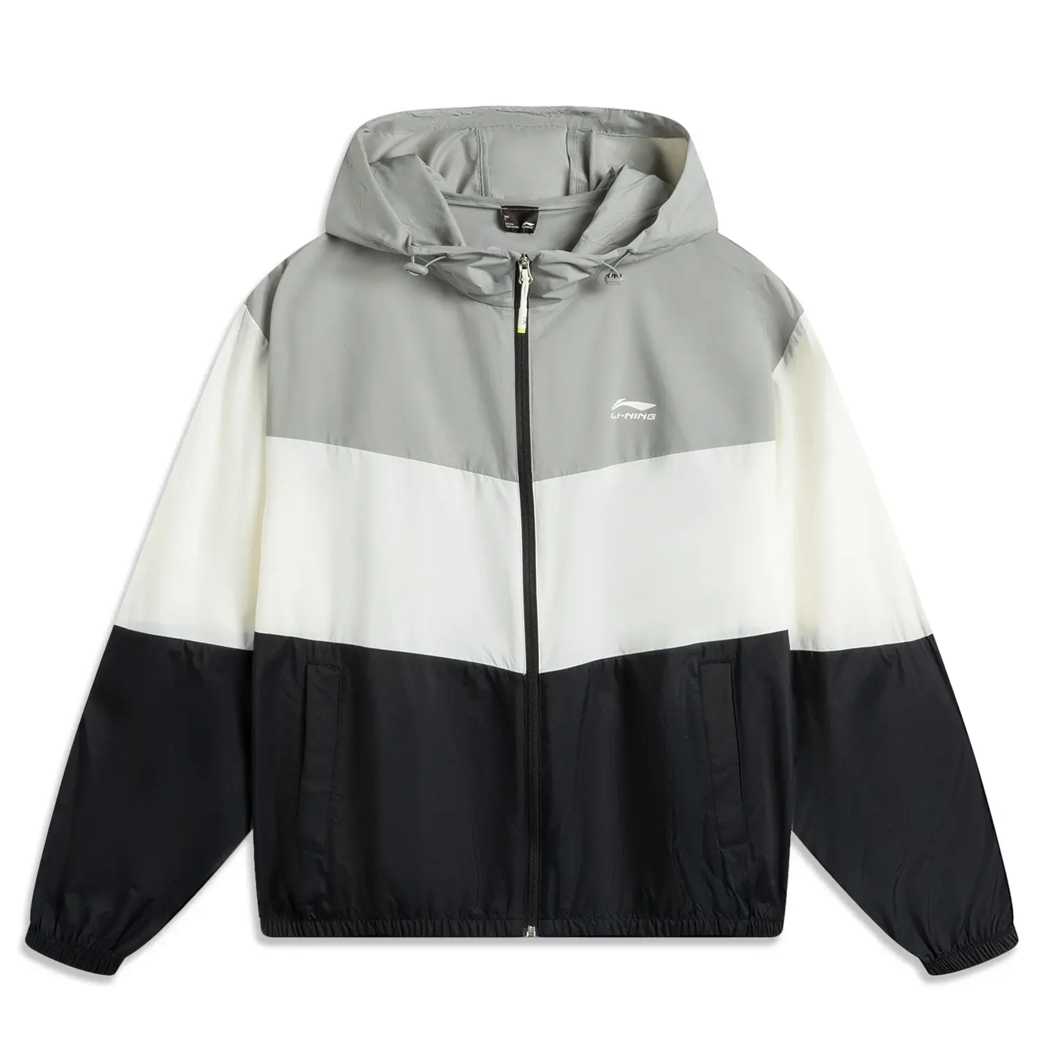 

LINING Тренч унисекс ультра серый слоновая кость черный, Ultimate Gray/Ivory/Black