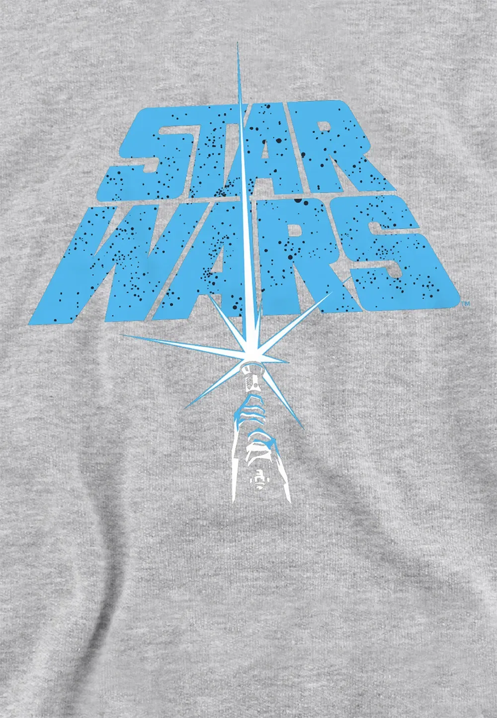 Детский худи Star Wars Saber Logo, Disney, серый — фото 2