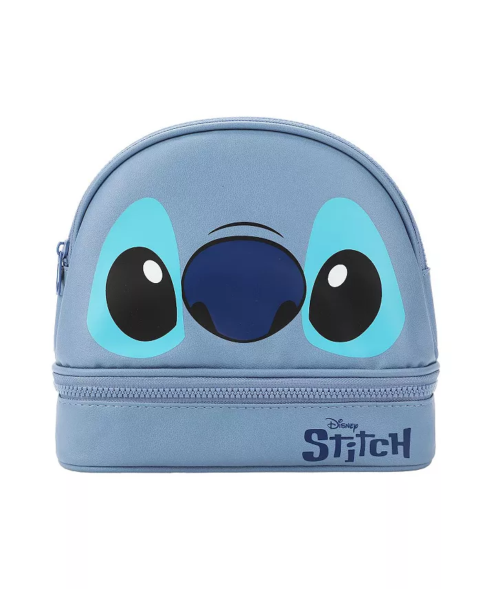 

Косметичка Stitch Big Face Blue на молнии, куполообразная Disney, синий