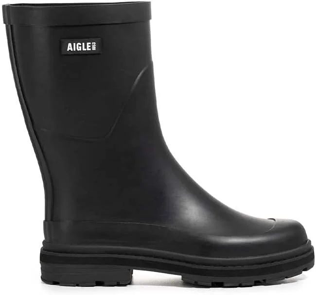Мужские резиновые сапоги Aigle Mid Rain M, черный — фото 4