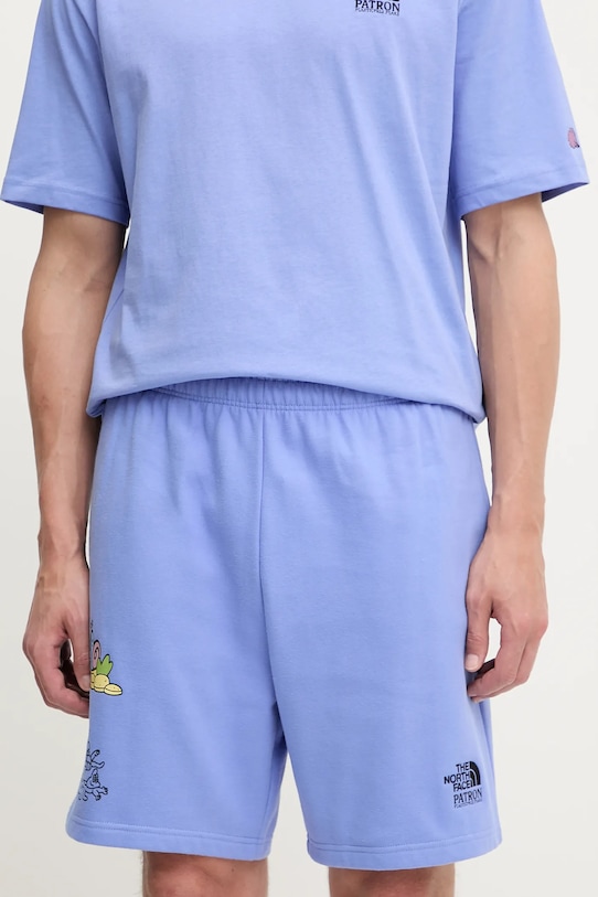 

Хлопковые шорты Mountain Cleanup The North Face, фиолетовый