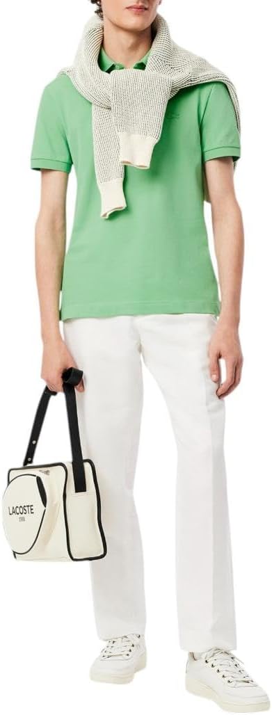 Lacoste мужская растягивающаяся хлопковая парижская поло, Liamone — фото 4