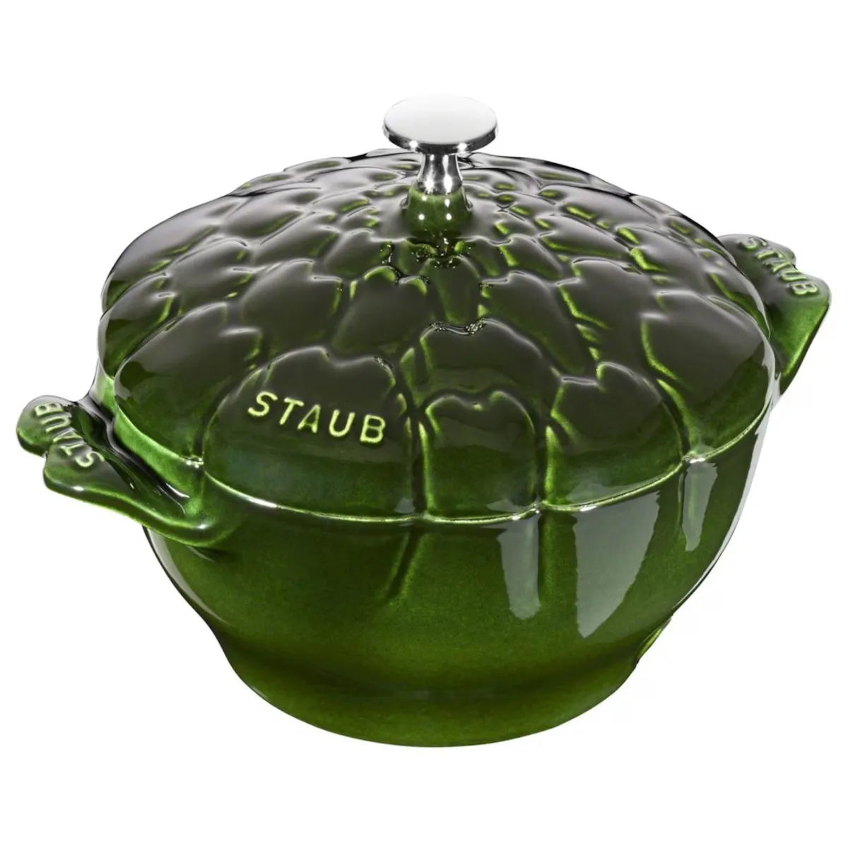 

Кокот Staub Artichoke, эмалированный чугун, 3 л, 22 см, зеленый