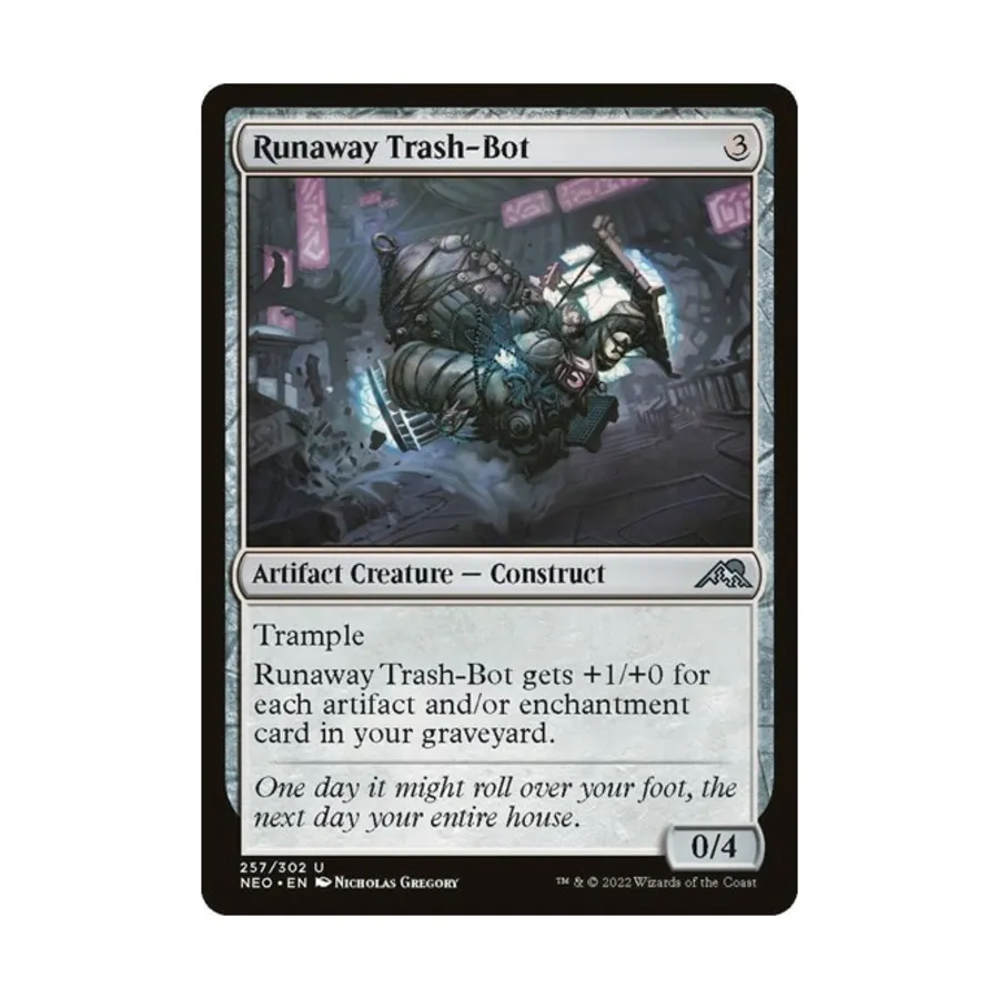 

CCG Сбежавший мусоробот (U), MTG - Kamigawa : Neon Dynasty