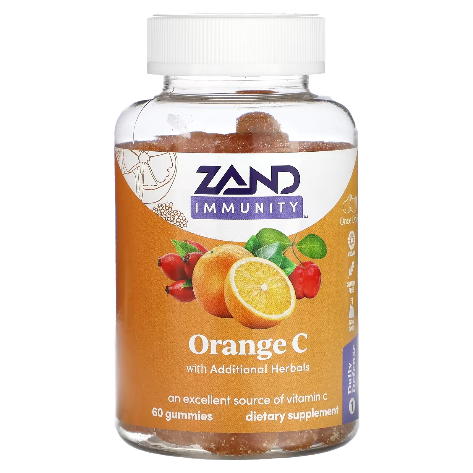 

Жевательные конфеты Zand Immunity Orange C, 60 штук