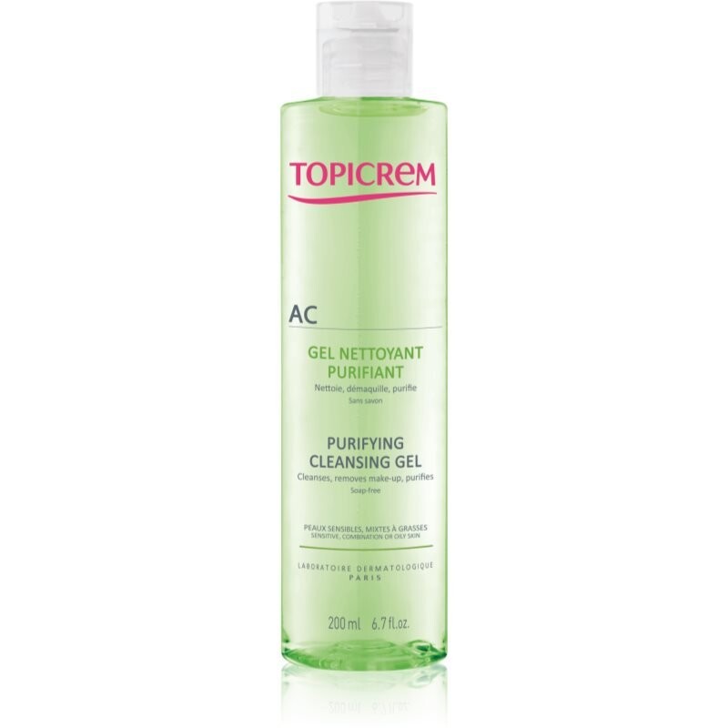 

Topicrem AC Purifying Cleansing Gel глубоко очищающий гель для жирной и чувствительной кожи 200 мл