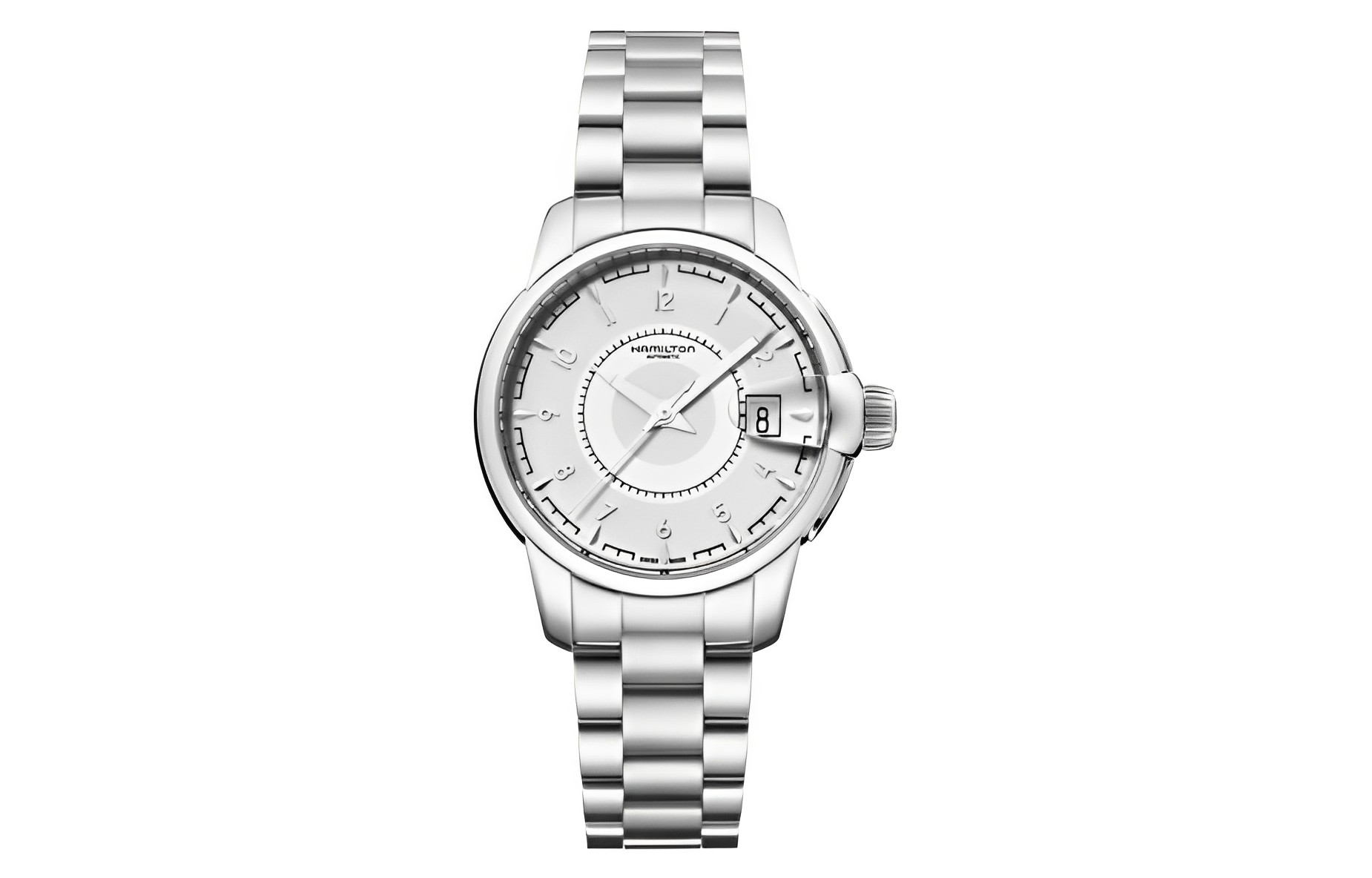 

Hamilton Часы Automatic Mechanical Movement Men's Watch Watch 38mm Silver Dial Stainless Steel Case Stainless Steel Strap, Silver Dial