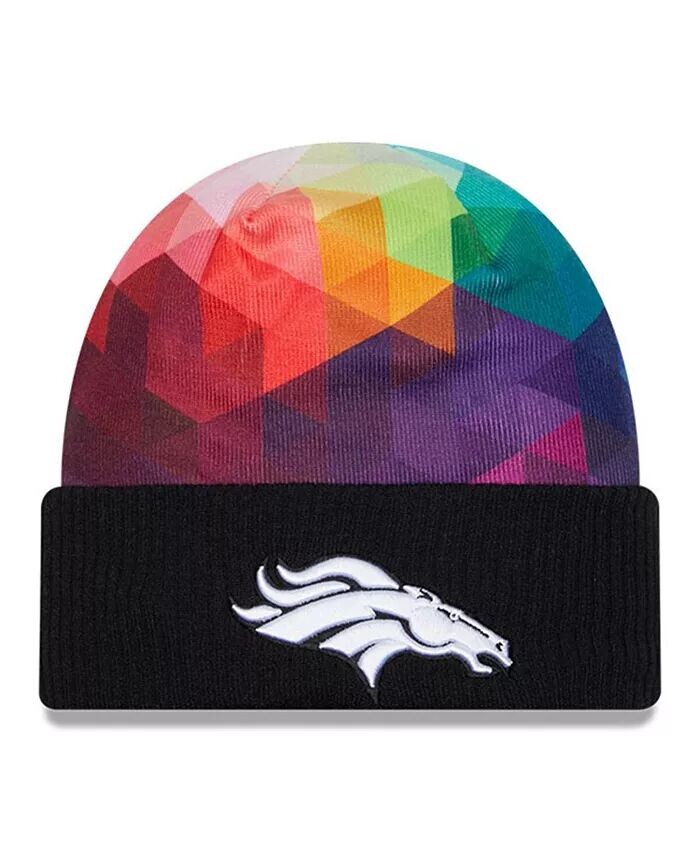 

Мужская черная вязаная шапка Denver Broncos 2023 NFL Crucial Catch с манжетами New Era