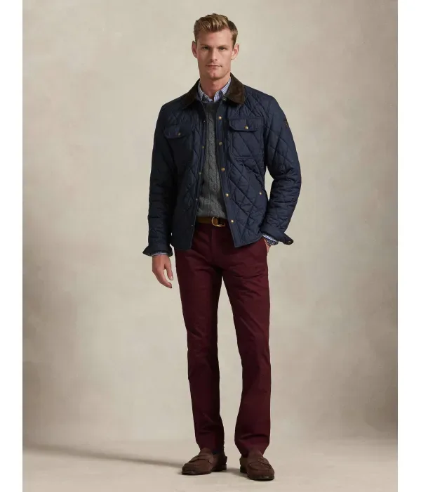 Брюки чинос из Гринвича slim fit Polo Ralph Lauren, бордовый — фото 2