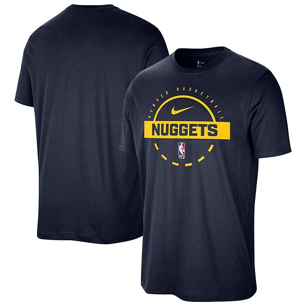 

Мужская футболка для тренировок denver nuggets authentic, цвет navy Nike