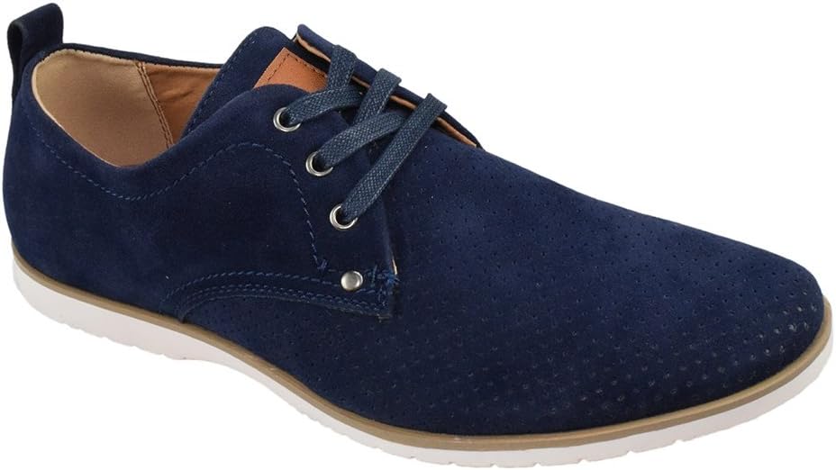 

Мужские классические туфли на шнуровке Oxfords для офиса и повседневной носки ARIDER ALAN-02 Soda, темно-синий