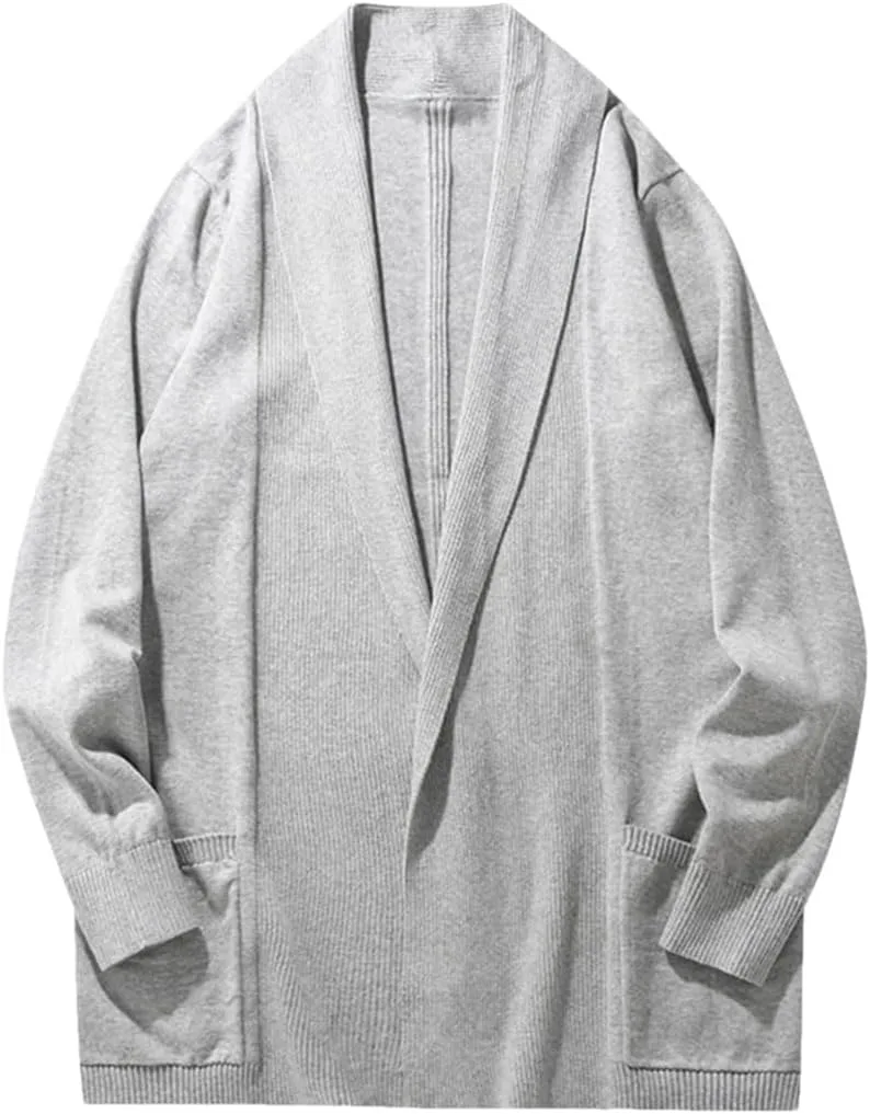 

Мужской кардиган средней длины с пуговицами Dninmim