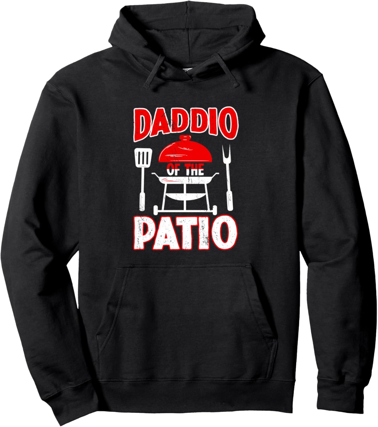 

Худи Daddio Of The Patio Grill Master Meat Barbecue BBQ Smoking Hoodie, черный Bbq Lover Grill Master Apparel
